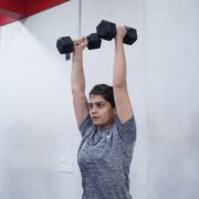 Girl Pushup Workout in Gym